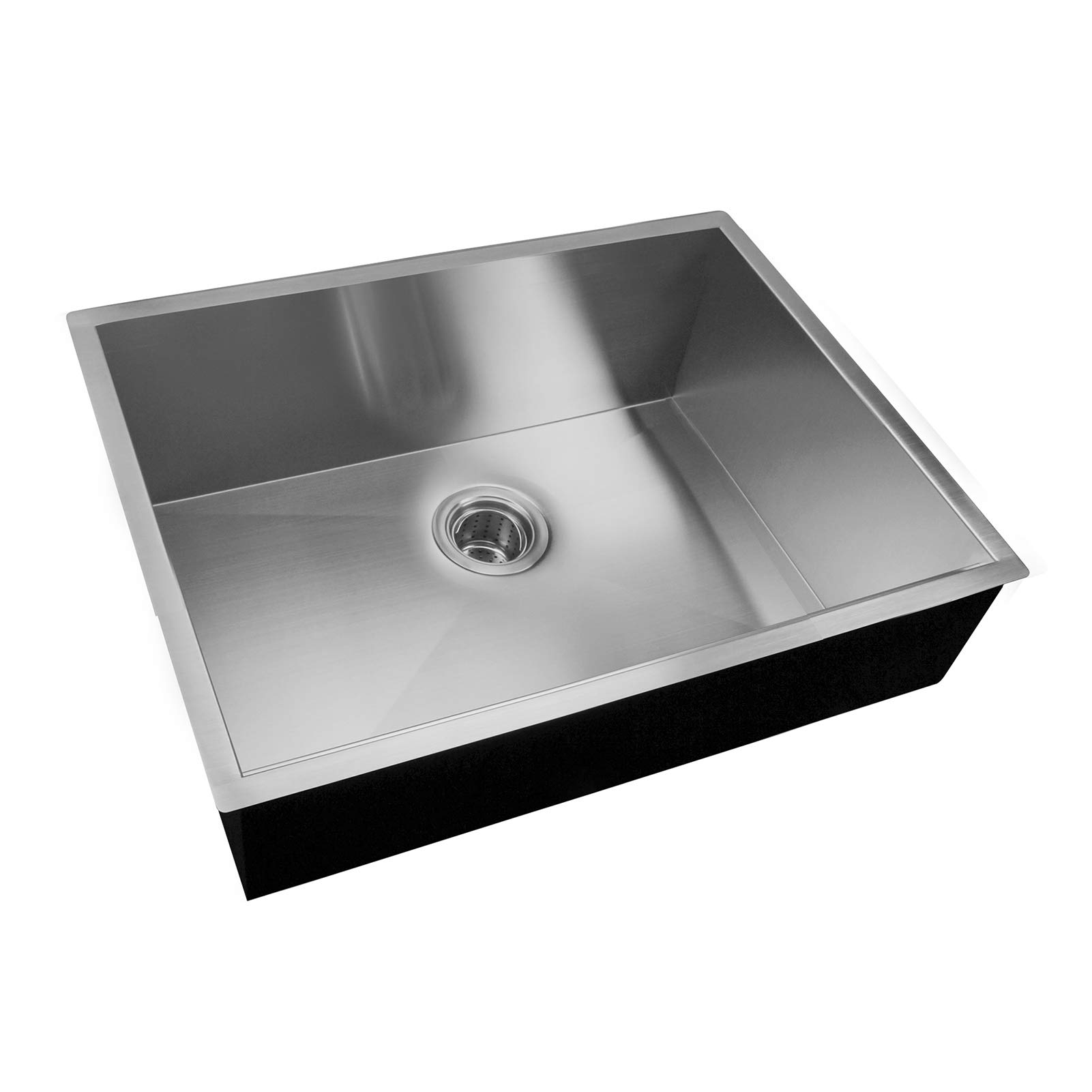 OCUhome 28 x 19 Inch Stainless Steel Kitchen Sink - 18 Gauge 304 Grade, Modern Single Bowl Design for Easy Washing & Cleaning - Perfect for Home, Restaurant, and Commercial Use