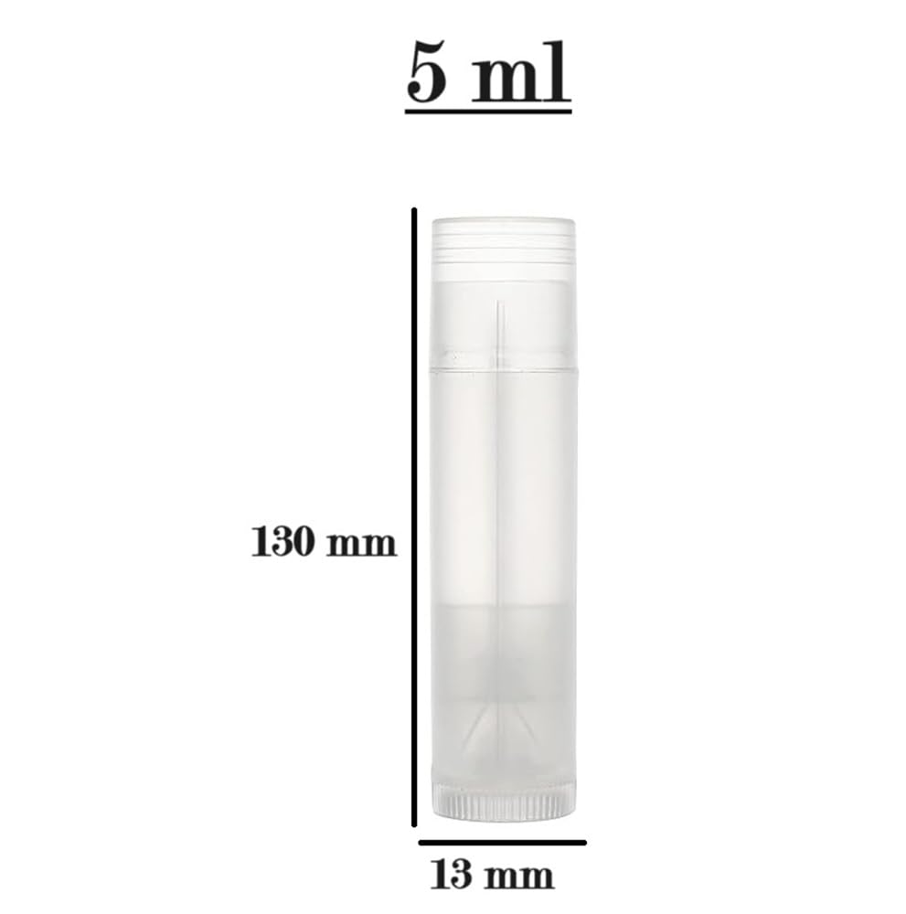 Refillable Clear Plastic Lip Gloss Tubes - Empty Lip Balm & Lipstick Containers Set (10 Pack) for DIY Cosmetics, Travel & Makeup Organizing