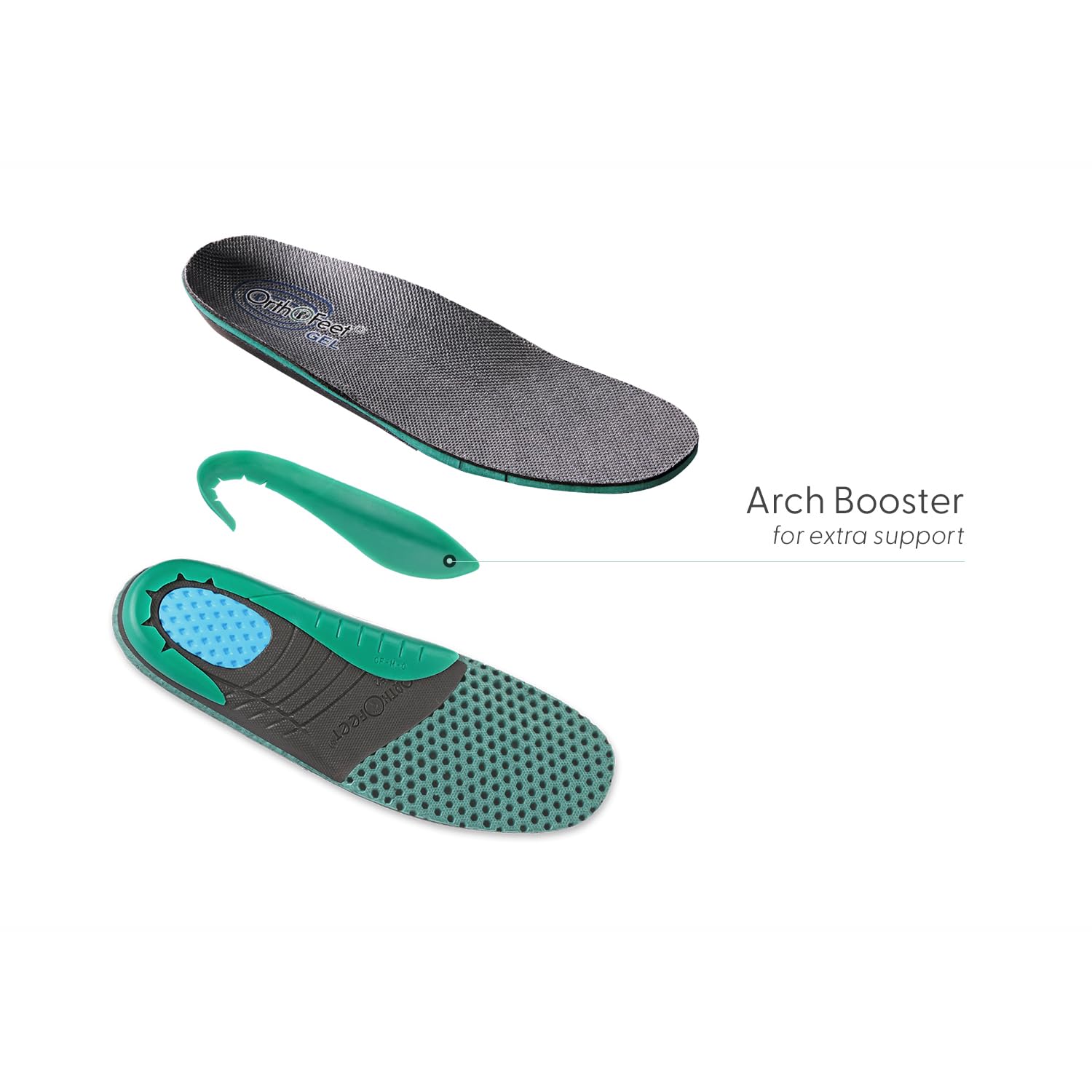Orthofeet Women's Orthotic Insoles with Arch Support - Plantar Fasciitis & Foot Pain Relief - Wide Width Size 8 - Perfect for Walking, Running & All-Day Comfort