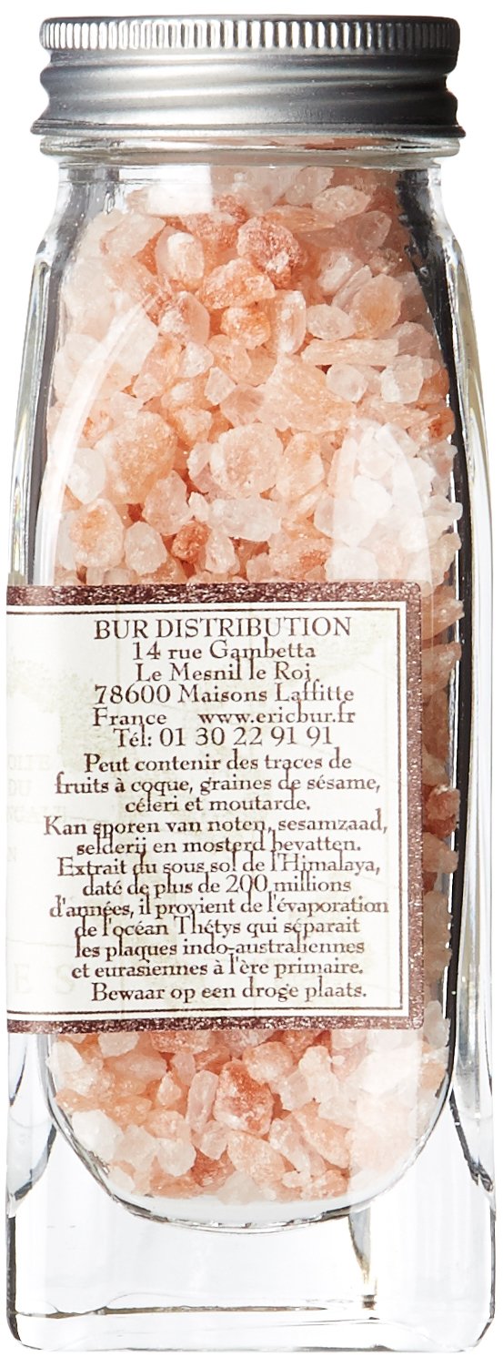 Organic Himalayan Pink Salt 100g - Pure & Natural Gourmet Salt for Cooking, Seasoning & Bath - ERIC BUR Sel Rose de l'Himalaya