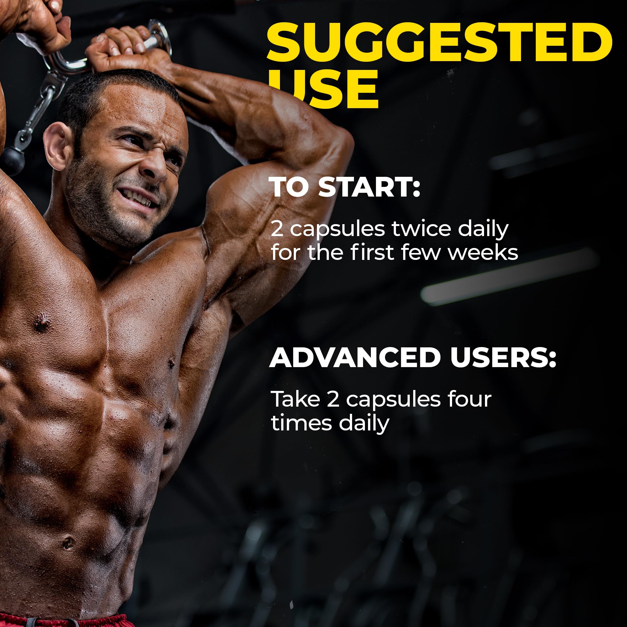 Avry Labs Extreme Anabolic Supplement with Turkesterone - Vegan Muscle Growth & Strength Booster for Men - Supports Recovery & Natural Testosterone Levels - 60 Capsules - Ideal for Bodybuilding, Fitness & Workout Recovery
