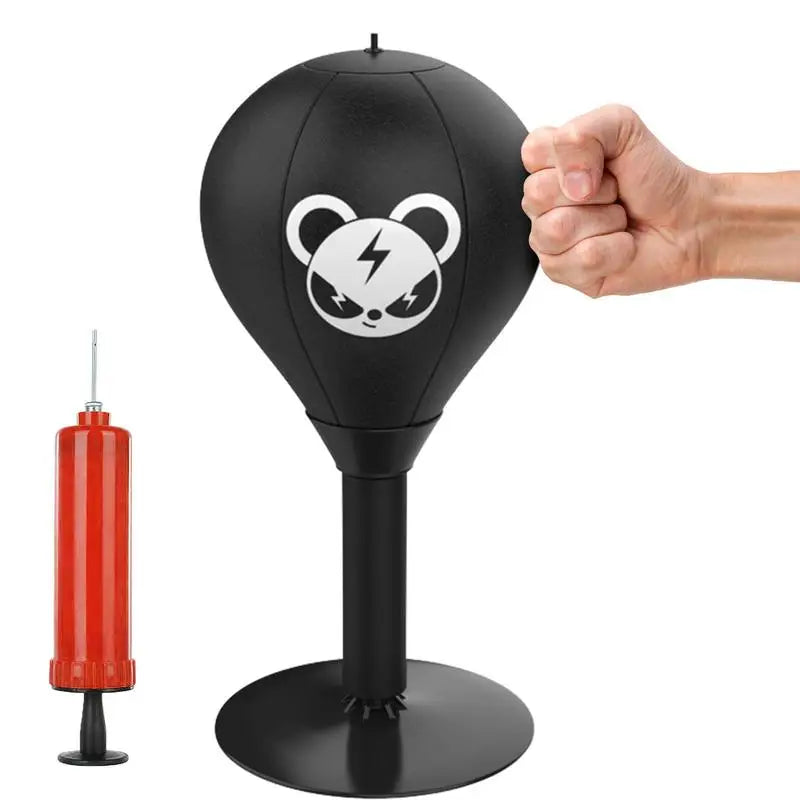Stress Relief Desktop Punching Bag with Strong Suction Cup - Portable Office & Home Stress Buster for Adults, Perfect for Work Desks, Gaming Setups & Home Gym
