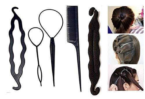 Boxo 5-Piece Hair Styling Kit - Bun Maker & Braid Tools for Women & Girls | Perfect for Updos, Ponytails & Everyday Hairstyles