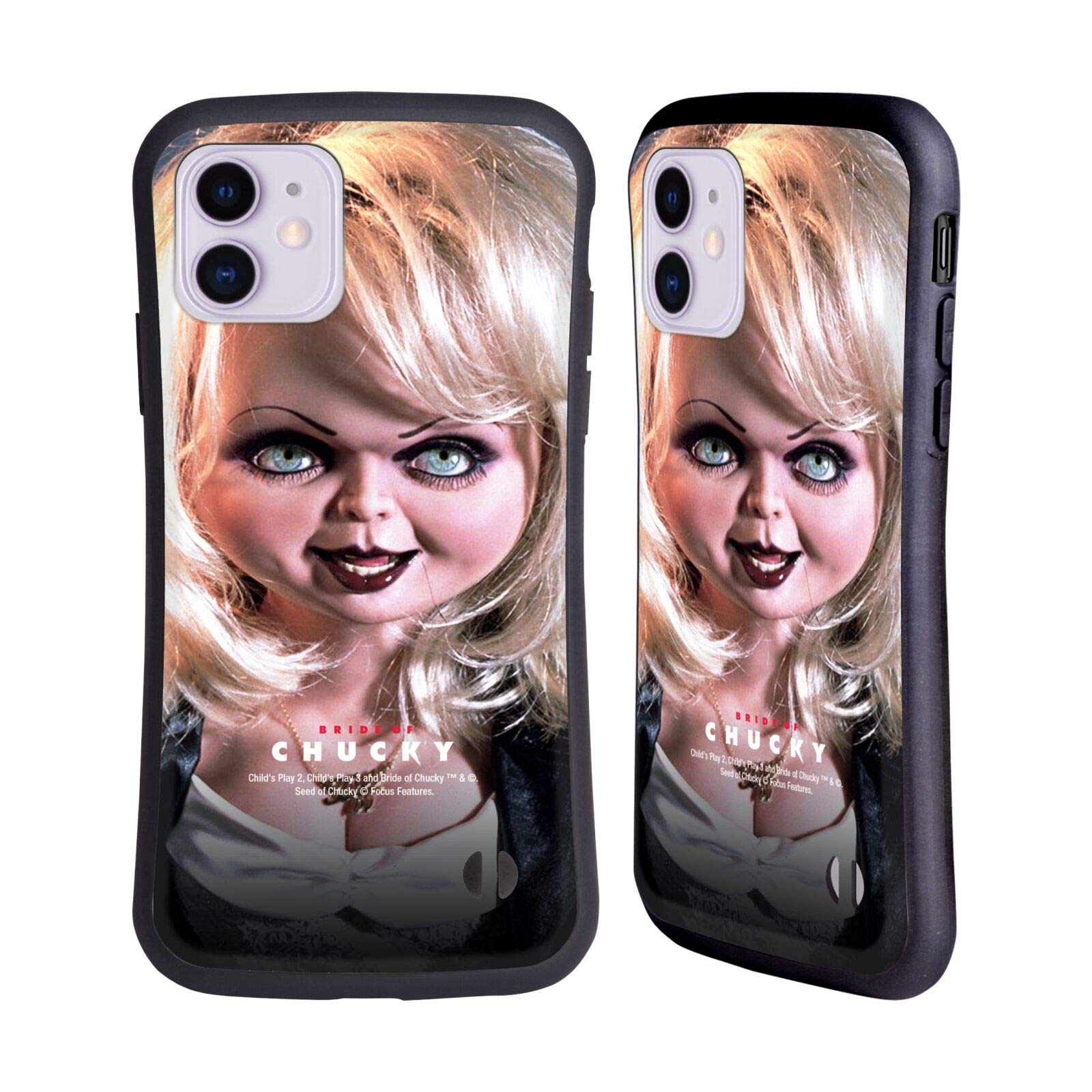 Officially Licensed Bride of Chucky Tiffany Doll iPhone 11 Case - Horror Movie Inspired Phone Cover for Apple iPhone 11 - Perfect for Halloween, Cosplay & Horror Fans