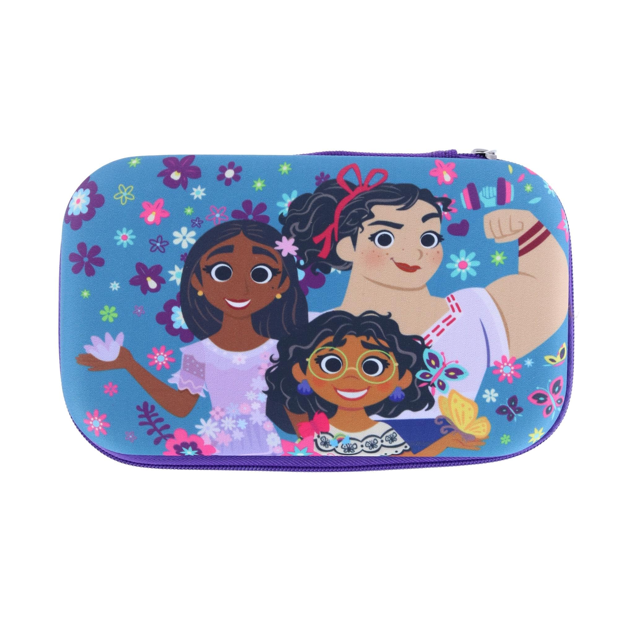 Encanto Molded Superhero Pencil Case - 5x8 Hard-Shell Zippered Storage Box for School Supplies, Markers, Pencils & Crayons - Durable Kids' Organizer for Classroom, Art Class & Homework Station