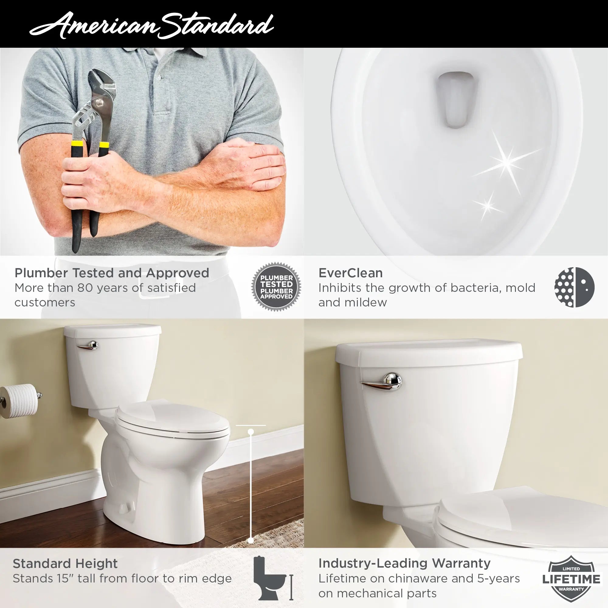Cadet 3 Elongated Toilet - 1.6 GPF Water Efficient White Bathroom Toilet for Modern Homes & Small Spaces - Perfect for Residential & Commercial Use
