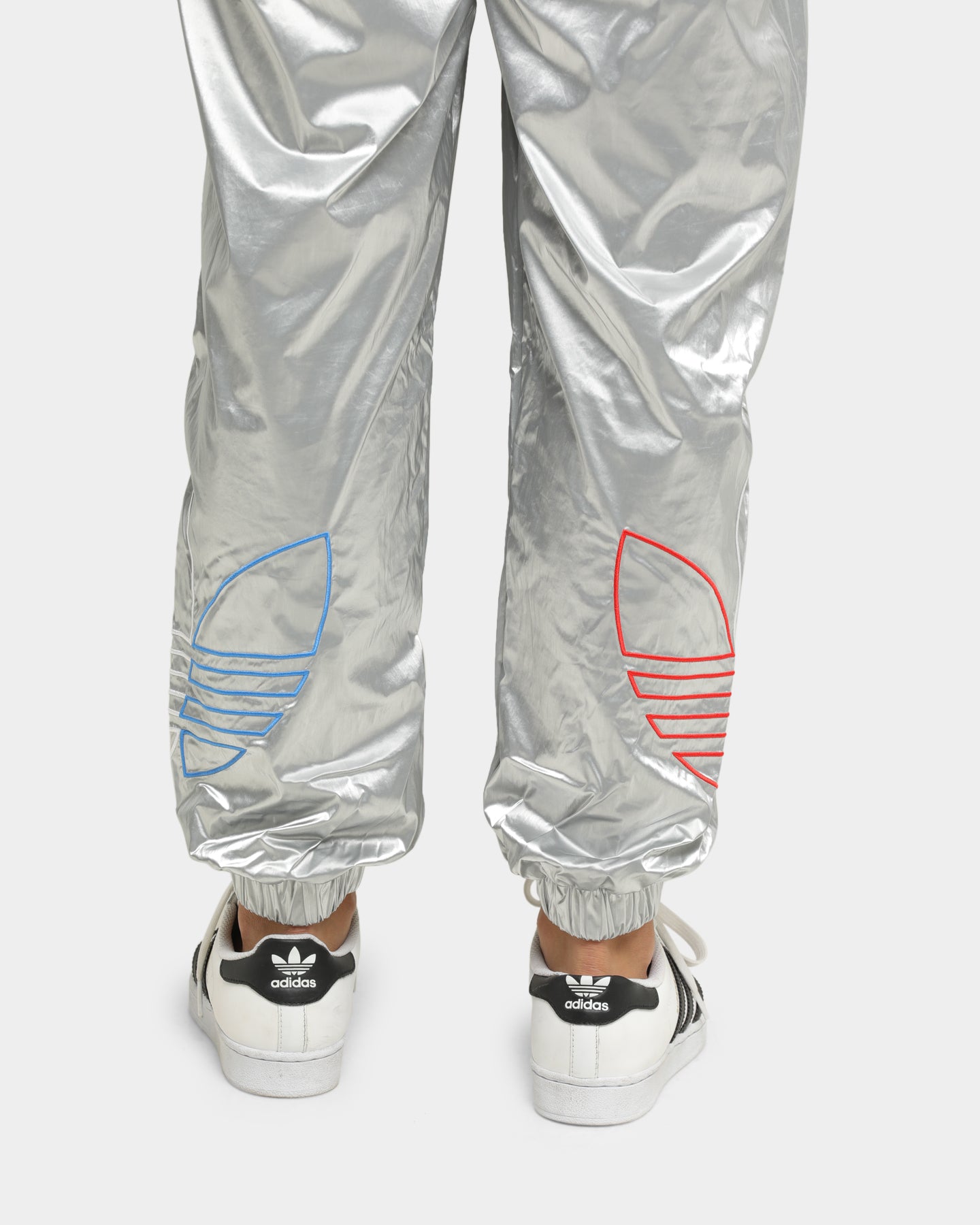 Adidas Women's Japona Track Pants - Metallic Silver Workout Joggers for Running, Yoga & Casual Wear