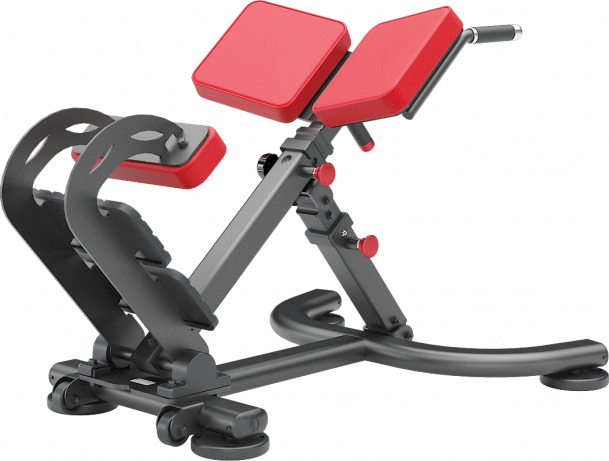 ATLANTIS Incline Hyper Extension Bench for Home Gym - Adjustable Back Support for Core & Glute Workouts - Perfect for Strength Training & Rehabilitation Exercises