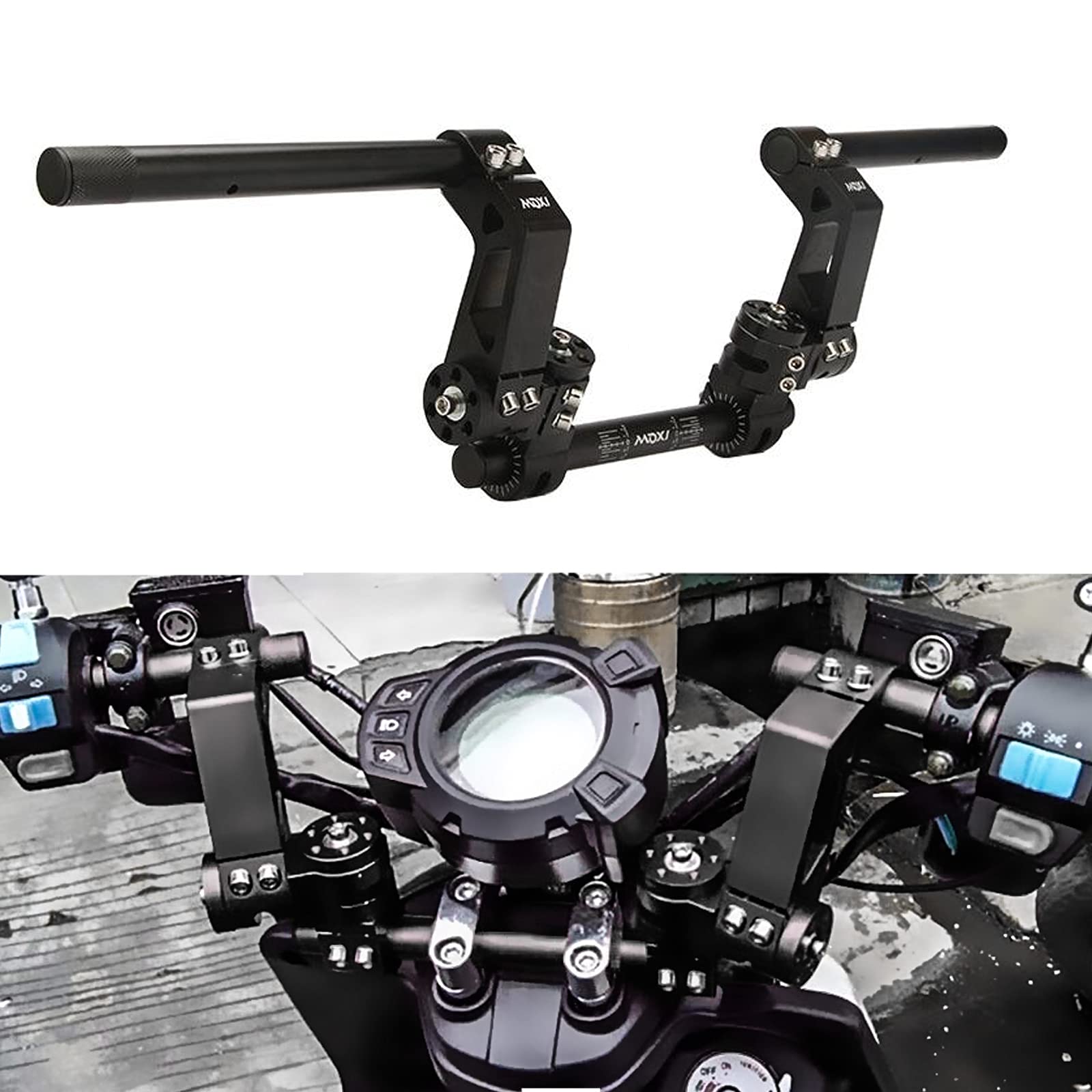 **22MM Adjustable Motorcycle Handlebars - 7/8