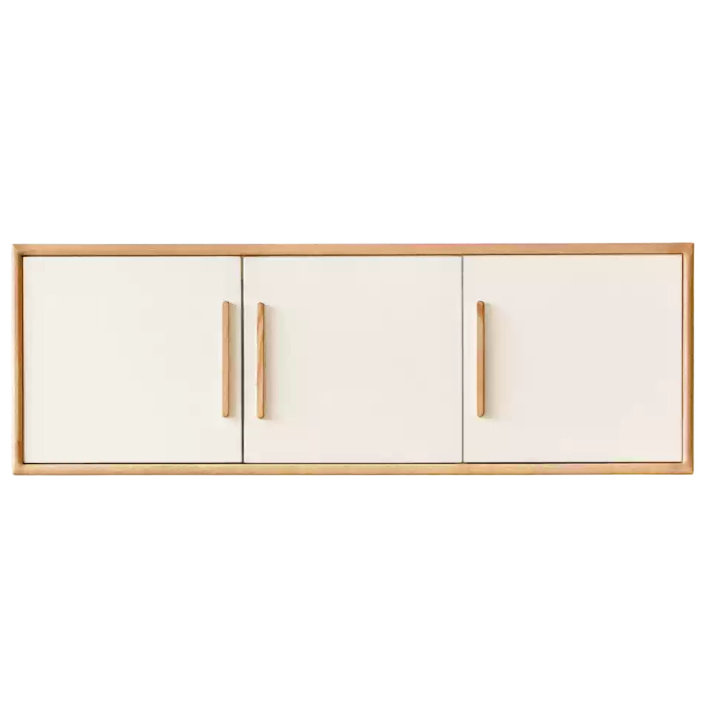 Stylish Oak & Poplar Solid Wood Modern Wardrobe - Spacious Storage for Bedroom, Closet Organization & Home Decor