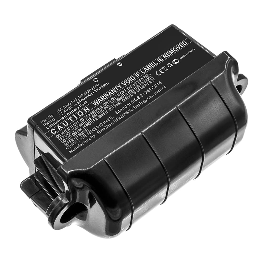 Synergy Digital High Capacity 5100mAh Li-ion Battery for Trimble Rugged Tablet - BP-2S2P2600 Replacement (7.4V, Ultra Long Life) | Perfect for Construction Sites, Field Surveys & Outdoor Work