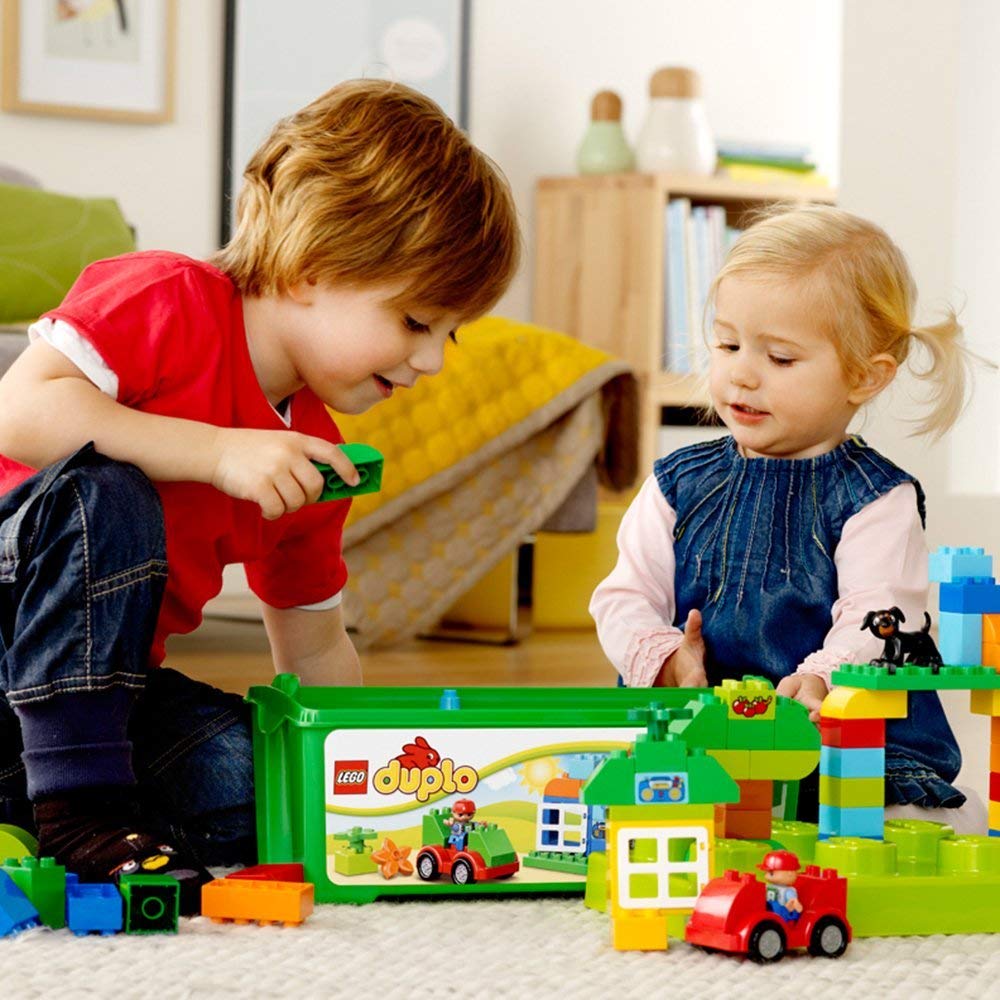 LEGO DUPLO All-in-One Fun Building Kit (65 Pieces) - Creative Construction Toy for Toddlers & Preschoolers with Large Bricks - Perfect for Early Learning, Imaginative Play & Family Bonding Time
