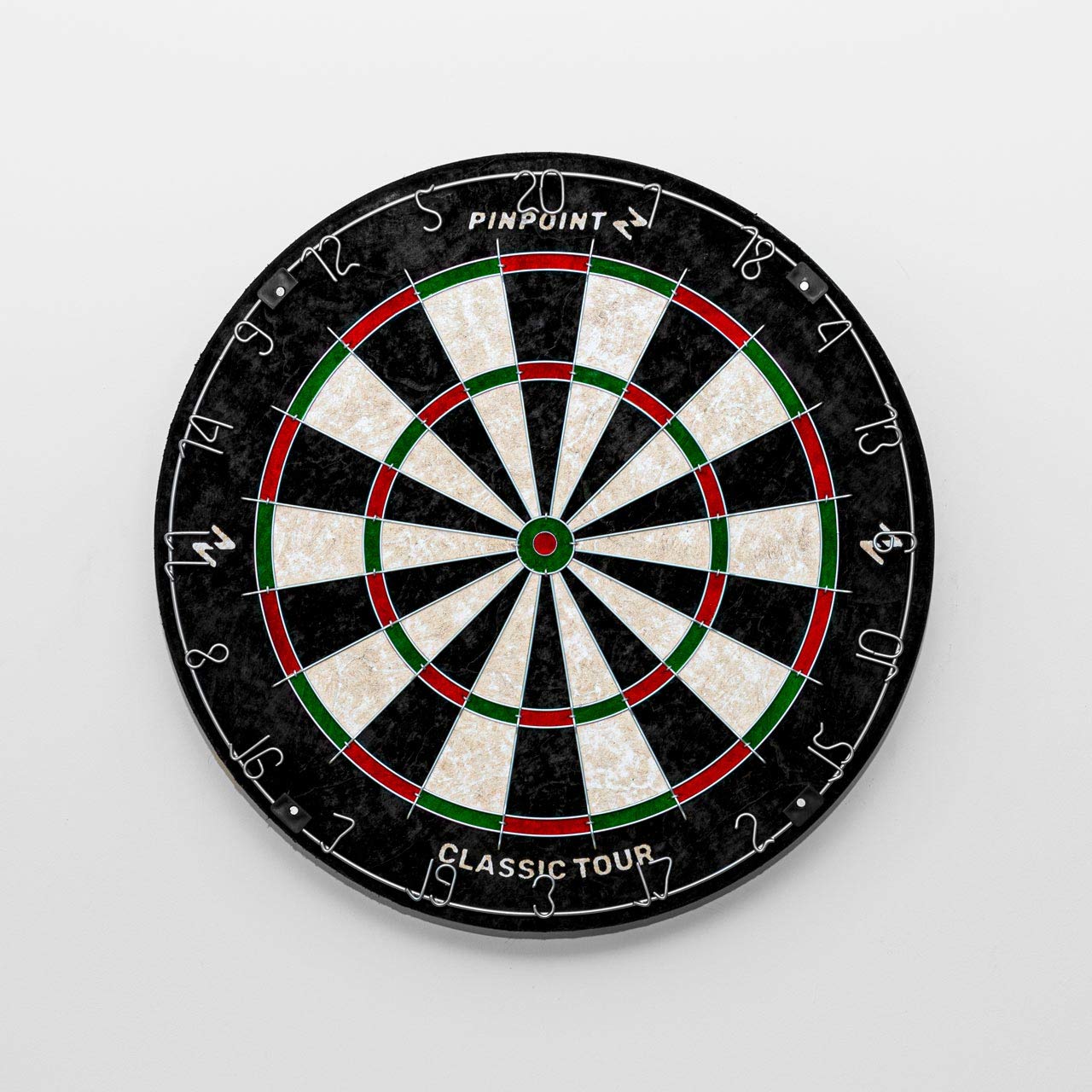 Pinpoint Classic Tour Beginner Dartboard Set - Professional Training Dart Board for Adults & Kids | Bar Games, Game Room Accessories | Includes Dartboard Surround or Stand | Perfect for Home, Office, Pub Entertainment