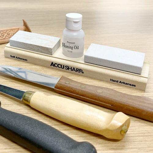 AccuSharp 023C Professional Knife Sharpening Stone Kit - Diamond & Ceramic Whetstone Set for Kitchen, Hunting & Pocket Knives - Perfect for Home Chefs & Outdoor Enthusiasts