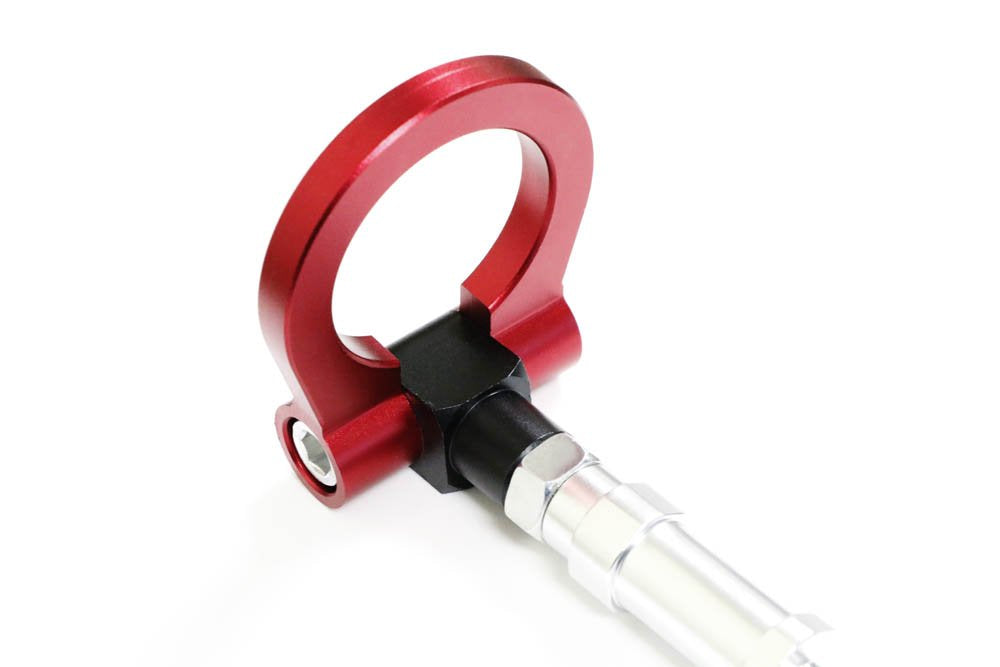 Euro Red Racing Style Tow Hook Ring for Audi A6 S6 A7 S7 (2019+) & VW Jetta Arteon - High Performance Car Accessory for Track Days & Street Style Enhancement