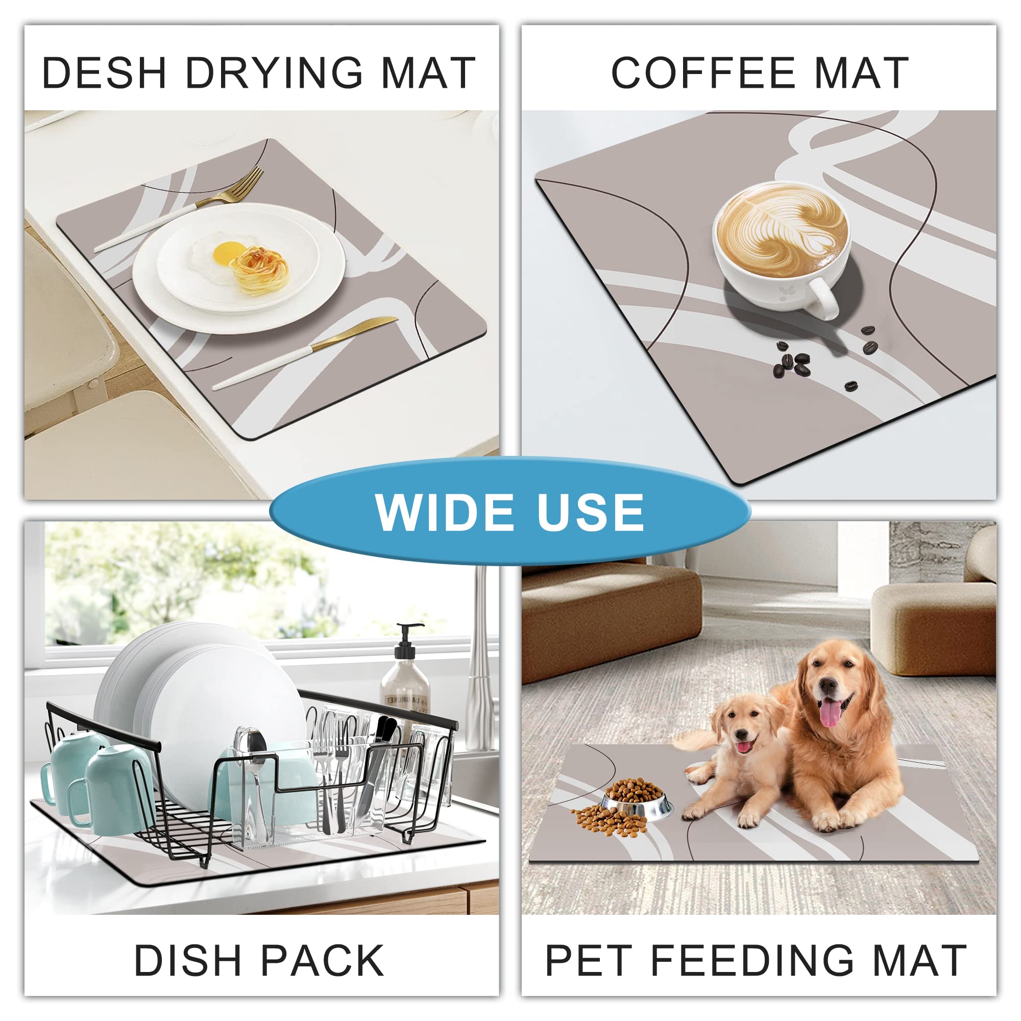 **Golener Non-Slip Thick Coffee Maker Mat - 23