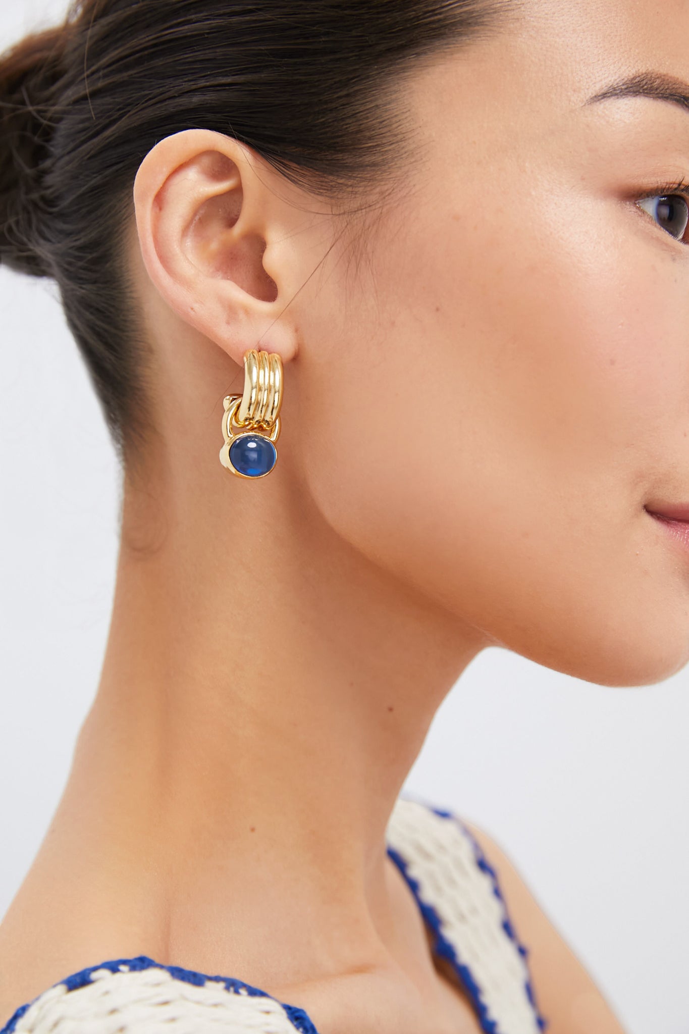 Blue Sapphire Quartz Pure Earrings for Women – Elegant Sterling Silver Stud Earrings for Everyday Wear & Special Occasions