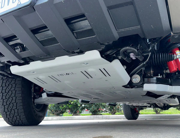RIVAL 4X4 Heavy Duty Aluminum Engine Skid Plate for 2024+ Toyota Tacoma, Land Cruiser 250 & 2025+ 4Runner - Off-Road Protection for Rock Crawling & Trail Adventures