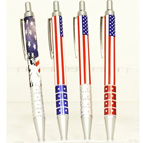 American Flag Pen - Patriotic Ballpoint Pen with USA Flag Design for Office, School & Gifts (1-Pack)