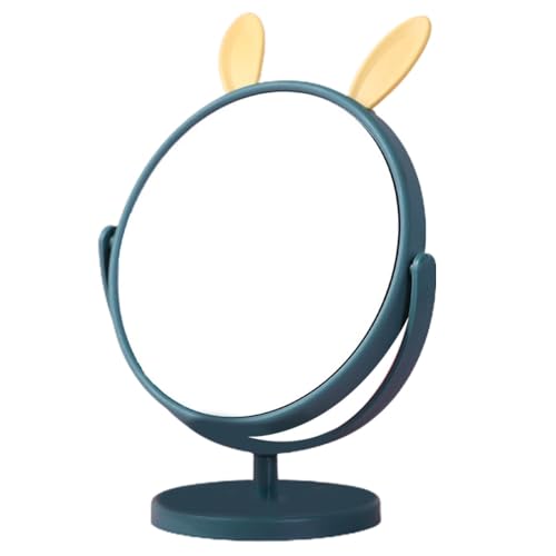 DHVSAM Adjustable Vanity Mirror with Swivel Stand - 360° Rotating Makeup Mirror for Home, Dorm & Travel - Compact Portable Tabletop Mirror for Precise Makeup Application (1 Pack) | Perfect for Daily Beauty Routine, Travel Essentials & Professional Makeup Artists