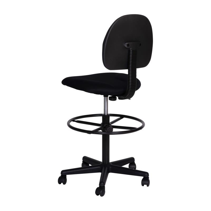 FLASH Patterned Fabric Drafting Chair BT 659 - Adjustable Height Office Chair for Artists, Architects & Designers - Ergonomic Stool for Drafting Table, Studio & Workspace