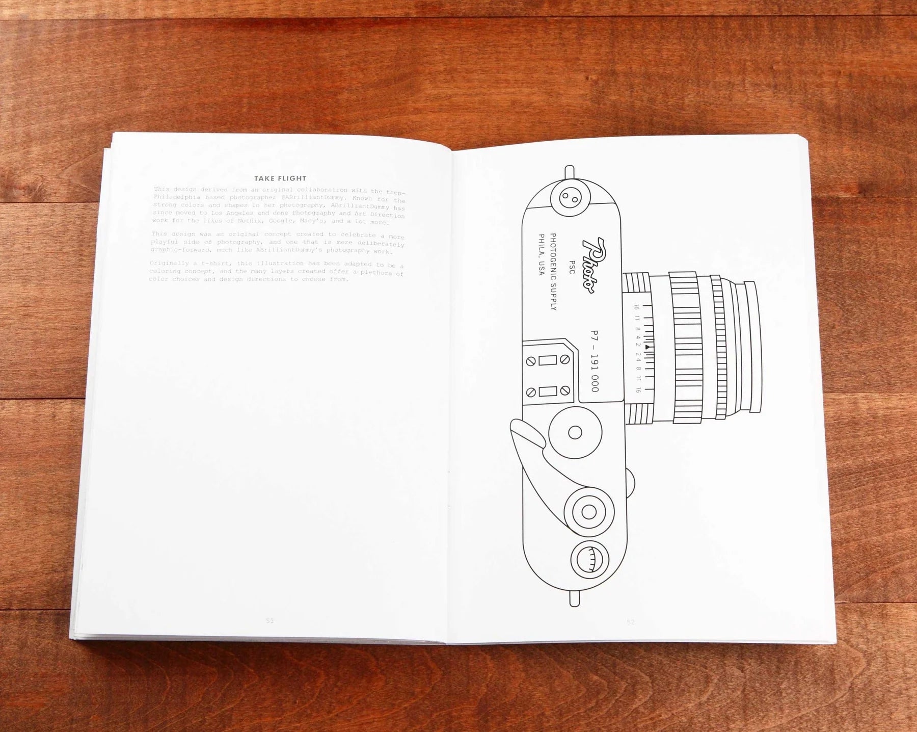 Photogenic Supply Co. Professional Photographer's Coloring Book - Creative Stress Relief & Inspiration for Artists, Adults & Kids | Perfect Gift for Photography Lovers