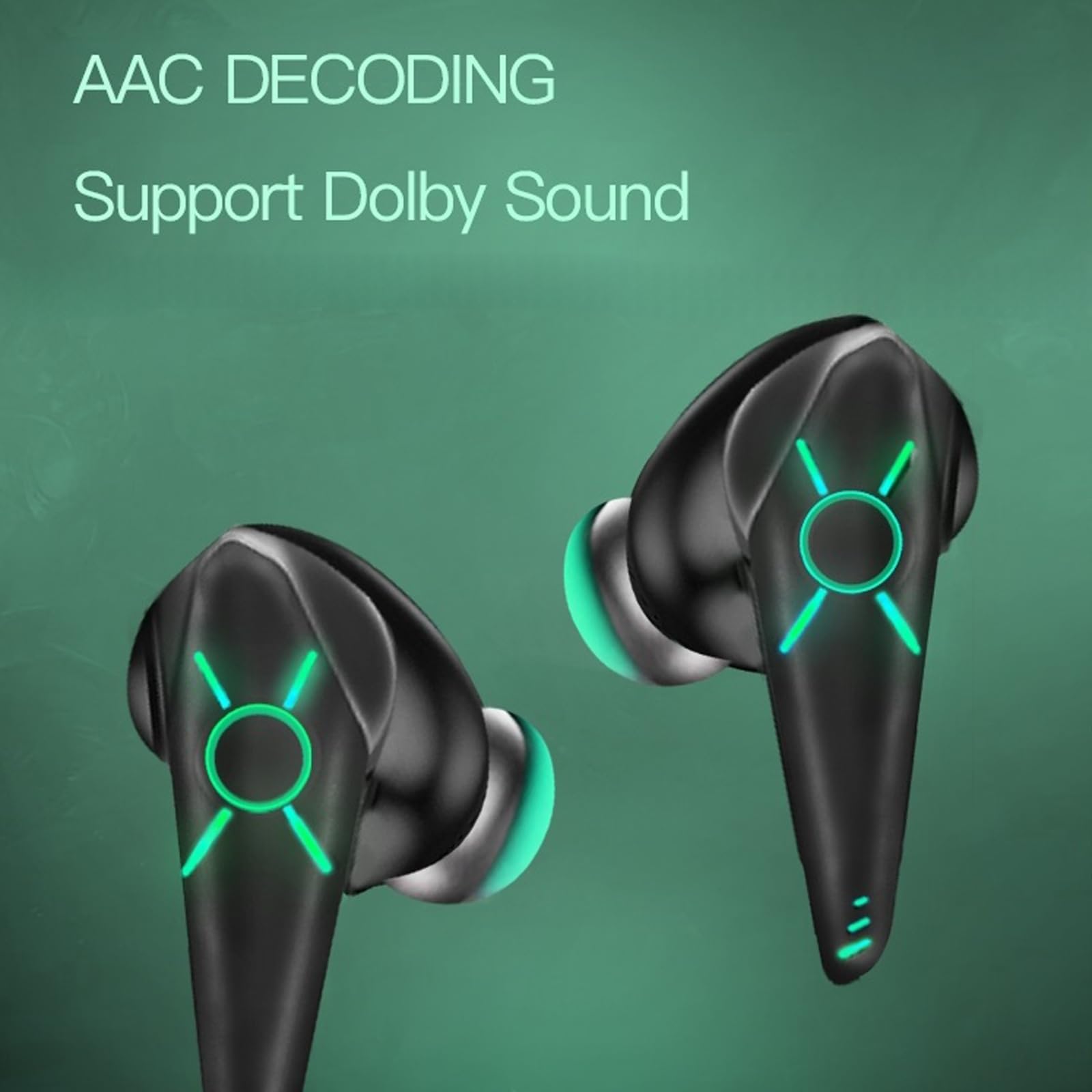 BT 5.1 Wireless Earbuds with Wireless Charging Case, IPX4 Waterproof Stereo Headphones, Built-in Mic, Premium Sound & Deep Bass - Perfect for Sports, Running, Gym & Outdoor Activities