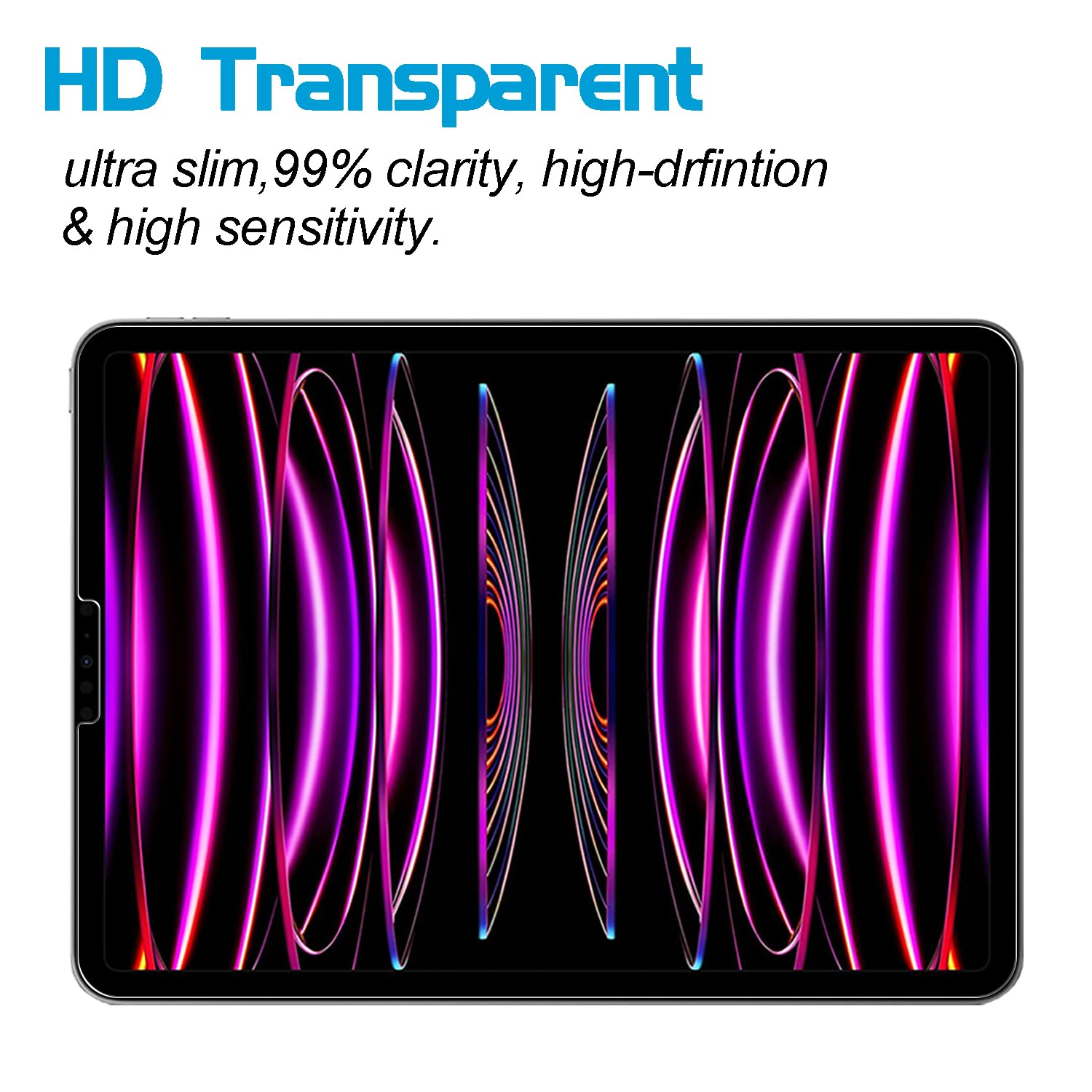 3-Pack Tempered Glass Screen Protector for iPad Pro 11