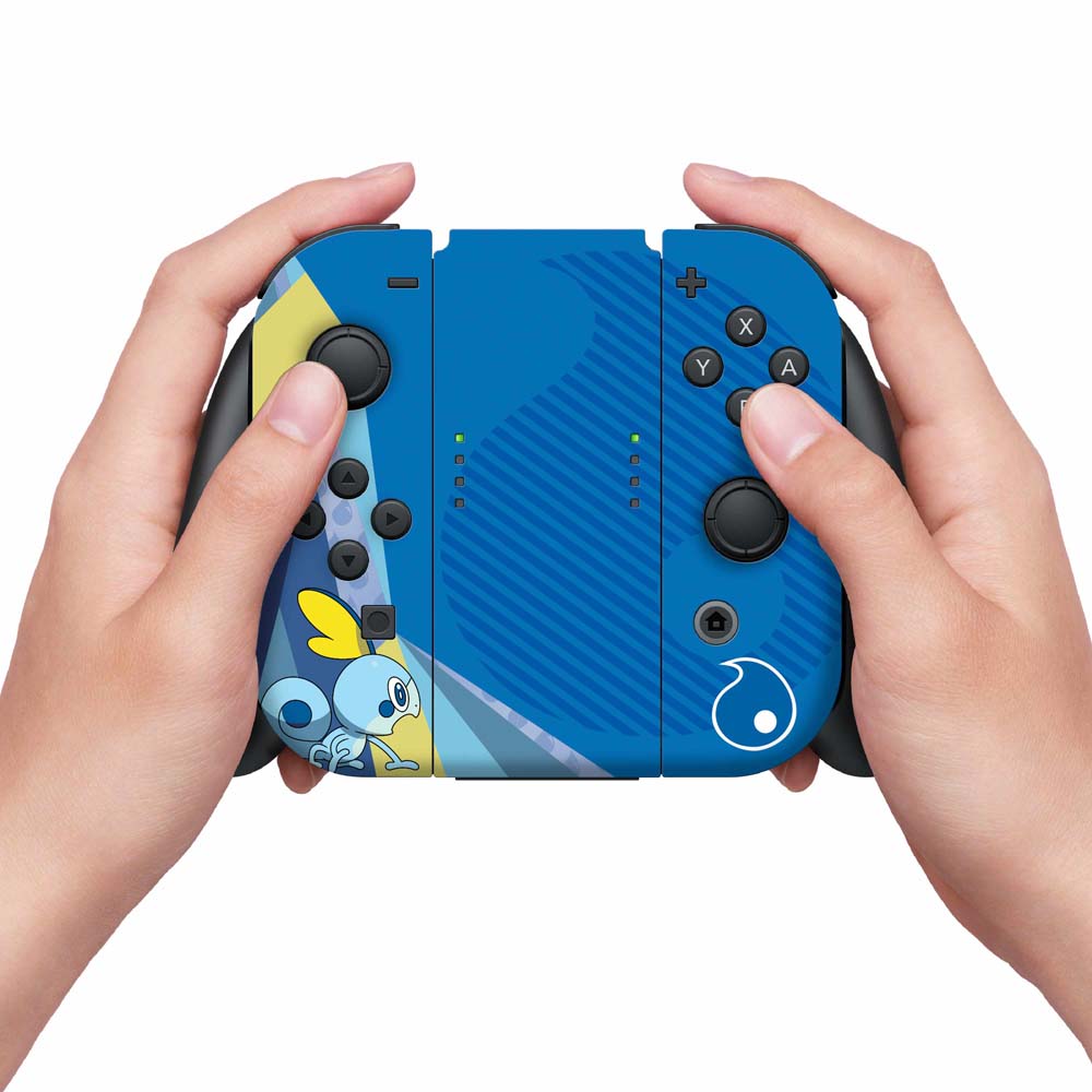 Nintendo Switch Skin & Screen Protector Set - Pokemon Sword/Shield Sobble Edition | Protective Cover for Joy-Con Controllers & Console | Perfect for Gaming, Travel & Collectors
