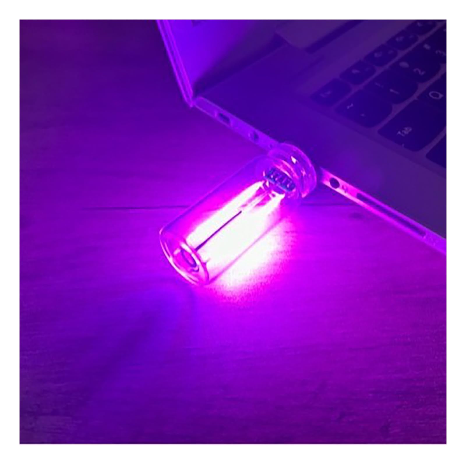 Vintage USB LED Car Interior Ambient Lights - Plug-in USB Charging Night Lamps for Vehicles, Bedroom & Hallway | Purple Atmosphere Lighting for Cars & Home Decor