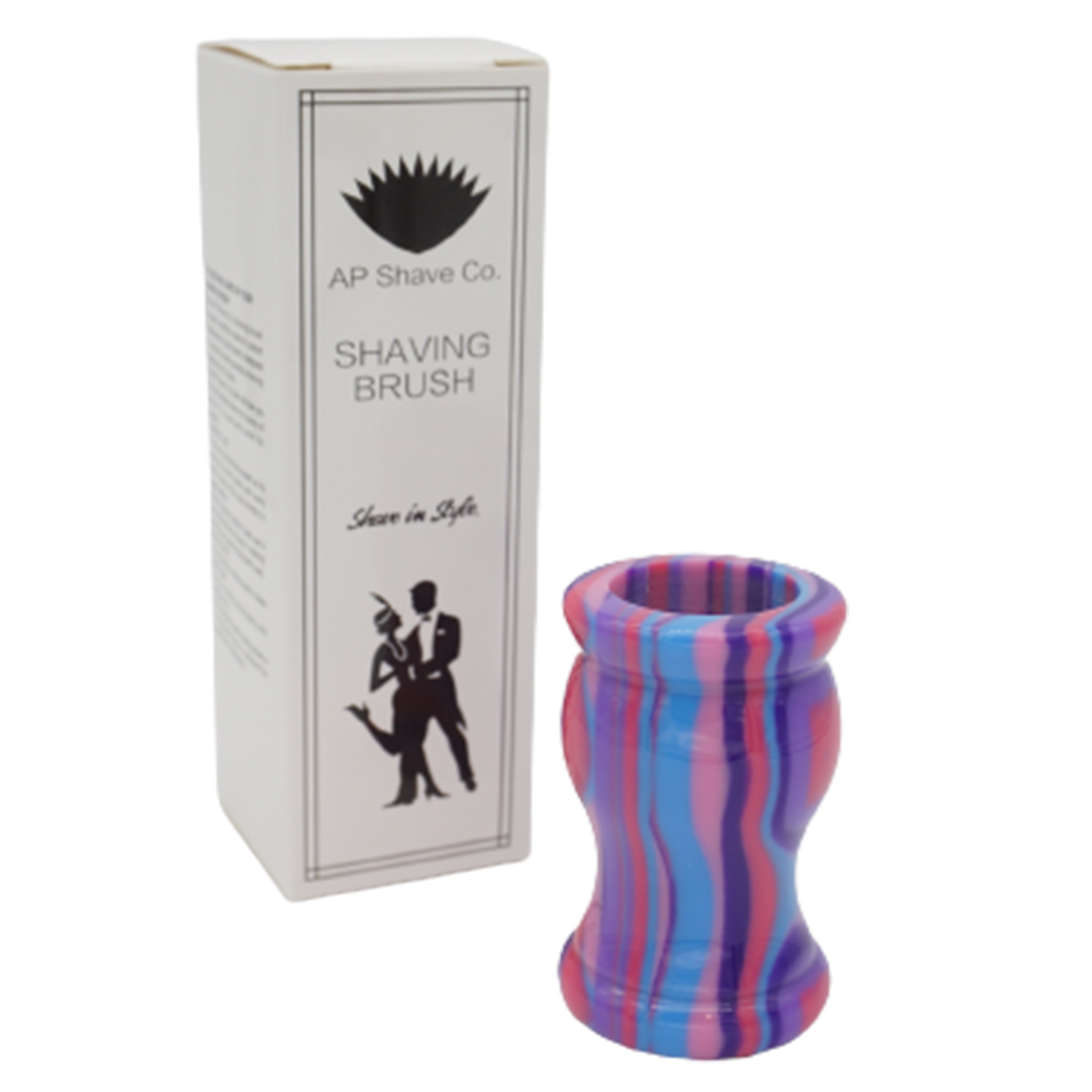 Premium Handcrafted Purple Haze Shaving Brush Handle - Fits 24mm & 26mm Knots - Perfect for Wet Shaving & Grooming Gifts for Men