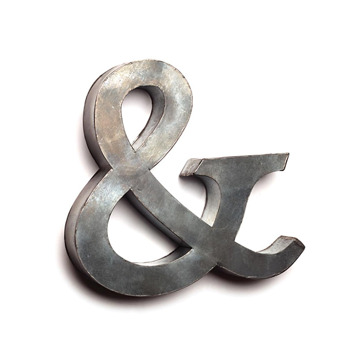 The Country House Collection Large Decorative Tin Letters - Rustic Wall Decor, Farmhouse Alphabet Signs for Home & Wedding Decorations - Perfect for Living Room, Nursery, and Photo Backdrops
