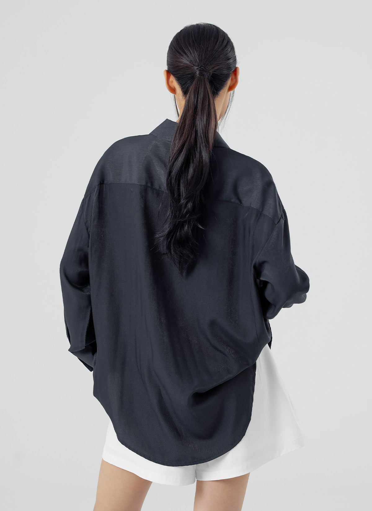 Stylish Drape Loose Fit Shirts for Women - Comfortable Casual & Office Wear - Trendy Oversized Blouse for Everyday Outfits