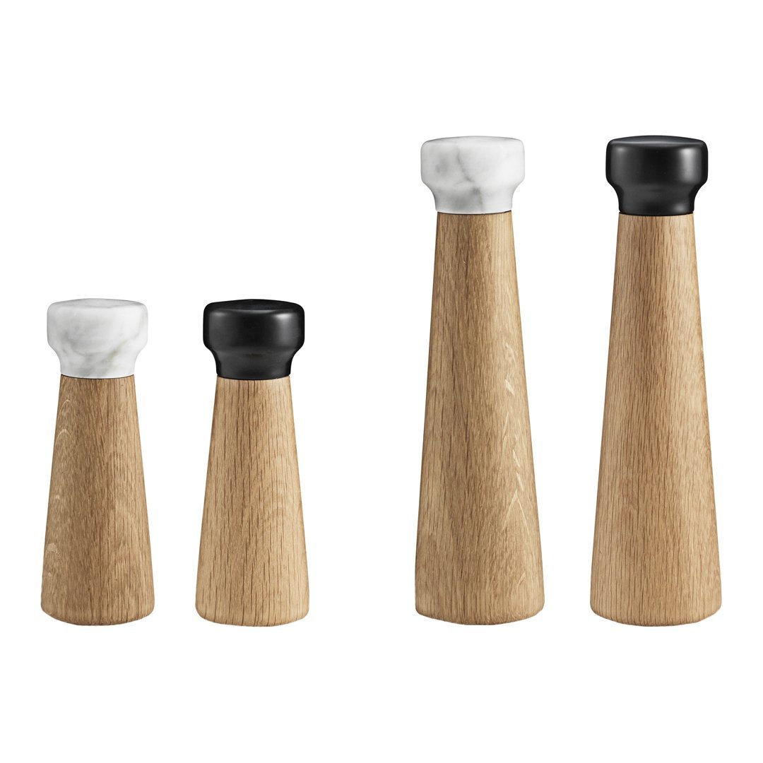 Premium Handcrafted Salt Mill Set of 4 - Adjustable Ceramic Grinder for Gourmet Cooking, Baking & Tabletop Seasoning - Perfect for Kitchen, Dining & Gift Giving