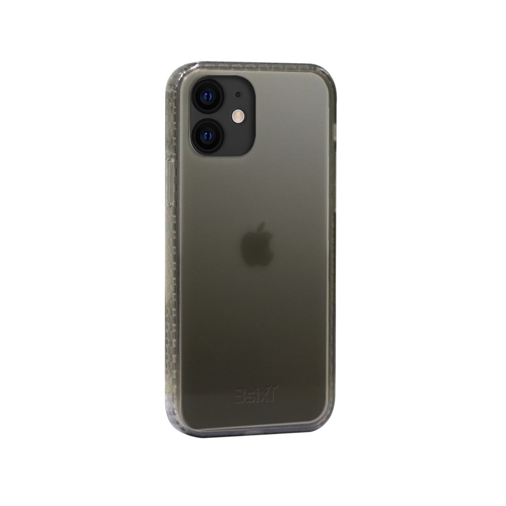 3sixT PureFlex 2.0 Flexible Phone Case for iPhone 12/12 Pro - Smokey Black - Shockproof & Scratch Resistant - Perfect for Daily Use, Travel & Outdoor Activities