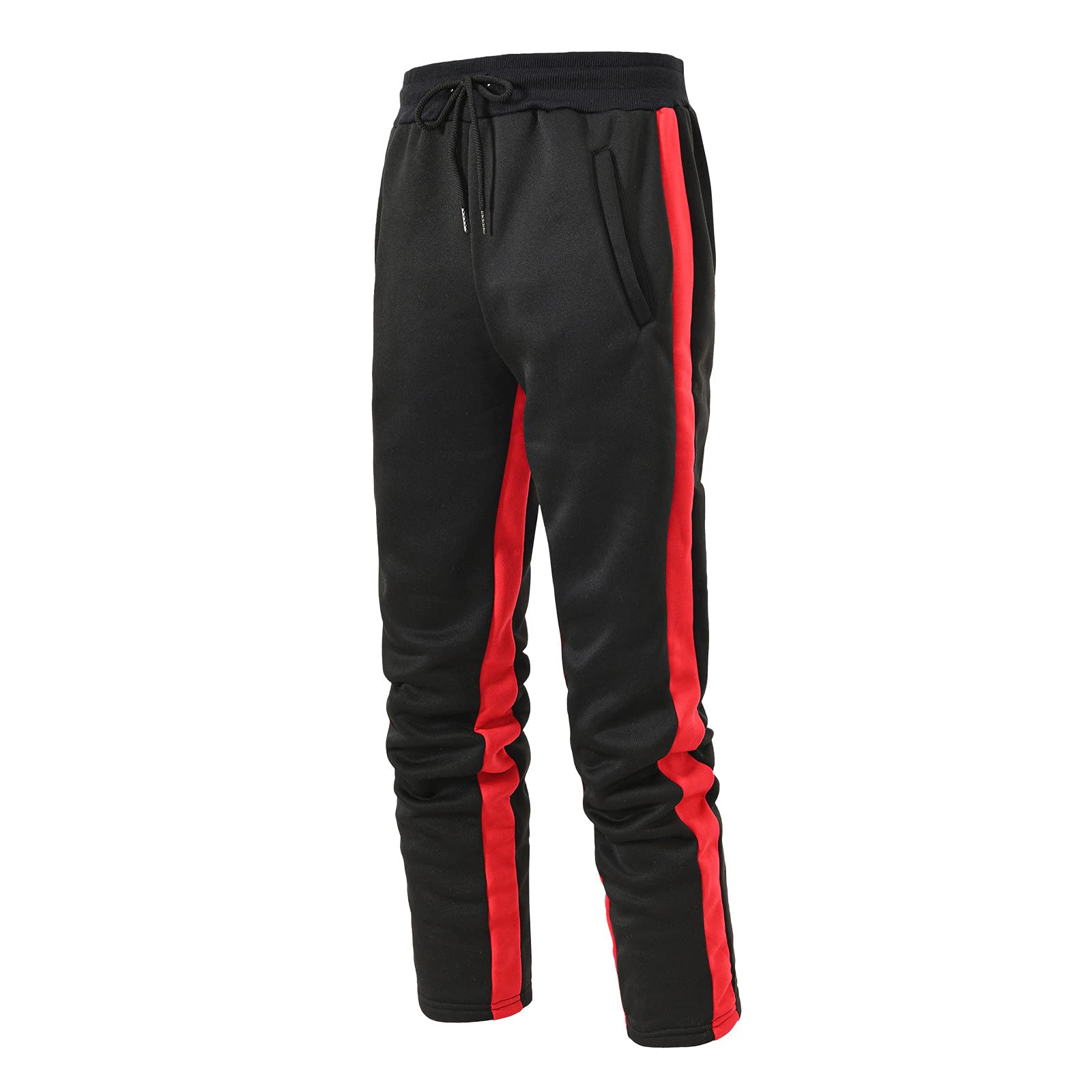 FIN86 Men's Jogger Pants - Streetwear Loose Fit Straight Leg Sweatpants for Men | Casual Winter & Autumn Sports Pants with Solid Color & Lace-Up Design | Perfect for Gym, Running, Lounge & Daily Wear