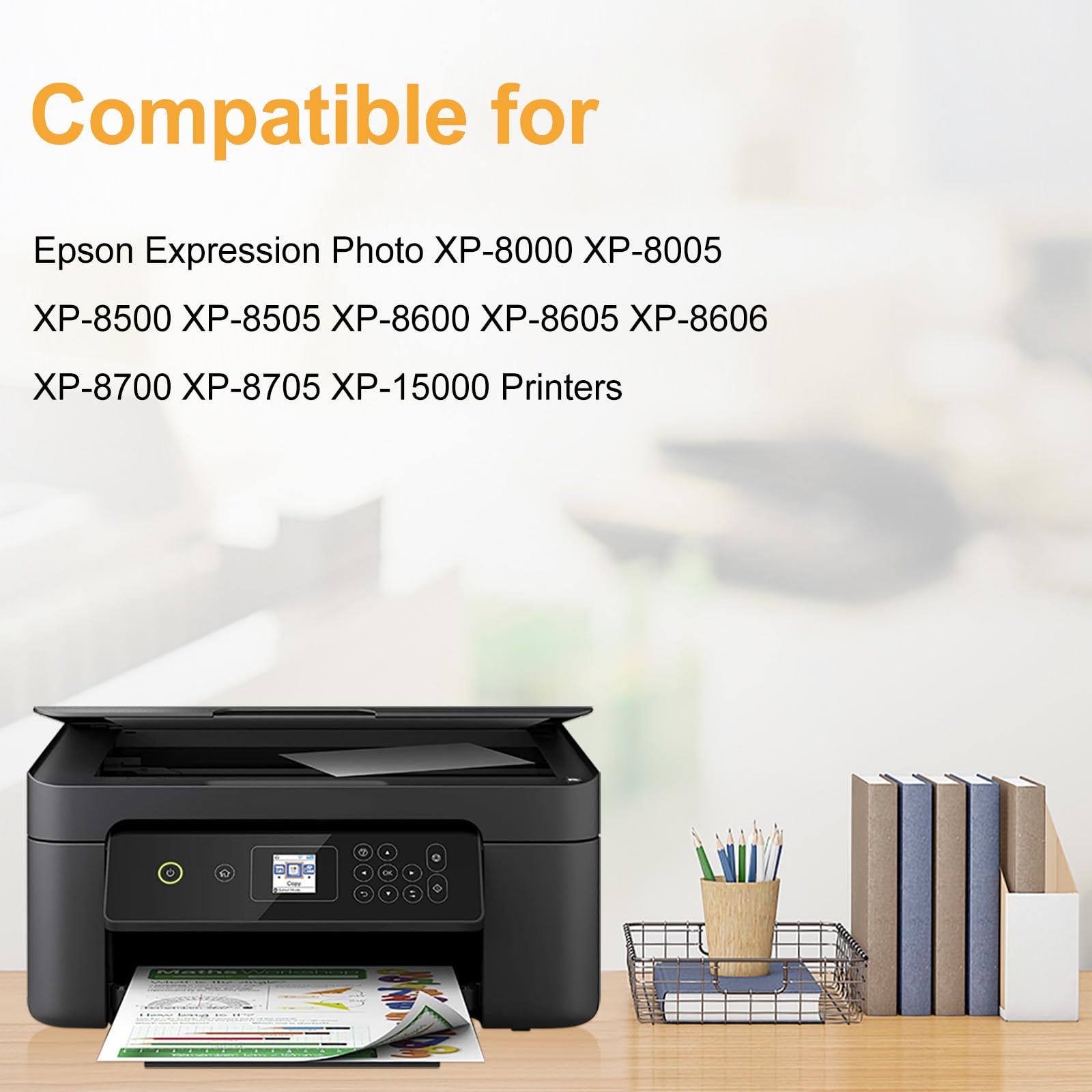 LeciRoba 378XL Ink Cartridge for Epson XP-8000/8500/8600/8700 Printers (6-Pack) - High Yield Printing