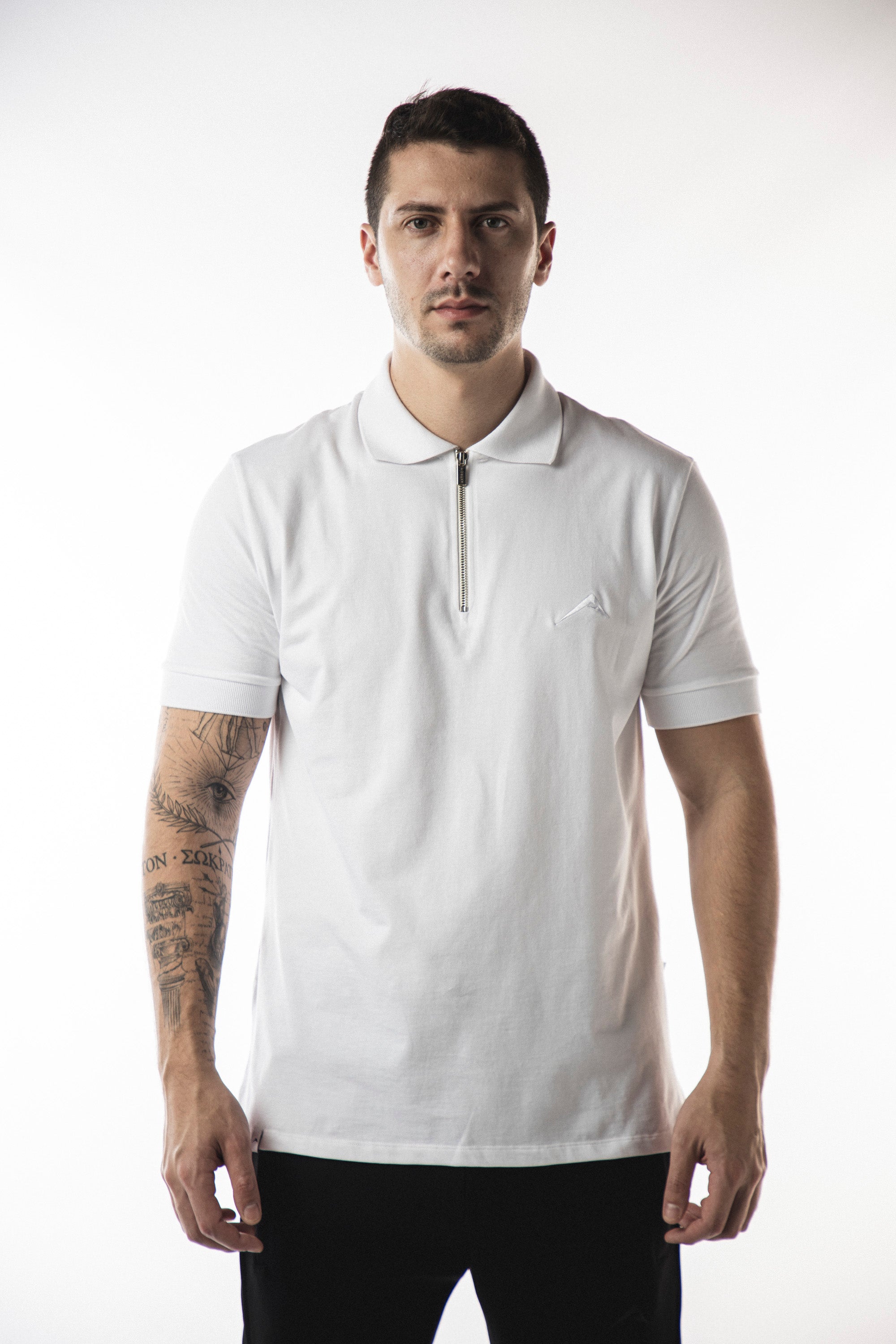 Men's Classic White Polo Shirt - Breathable Cotton Short Sleeve Casual Top for Golf, Work & Everyday Wear | Perfect for Summer Outfits & Business Casual Style