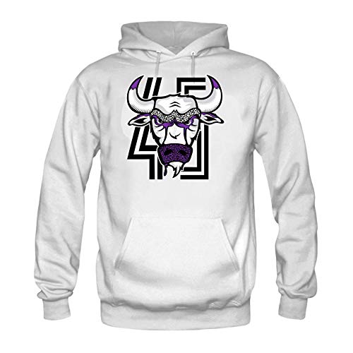 ( Bull 45 Hoodie ) White
