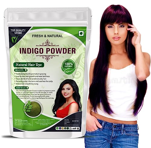 Premium Organic Indigo Powder for Natural Hair Coloring & Care | 100% Pure Herbal Black Hair Dye | 100g | DIY Hair Treatment for Gray Coverage & Healthy Shine | Perfect for Home Use & Salon Professionals