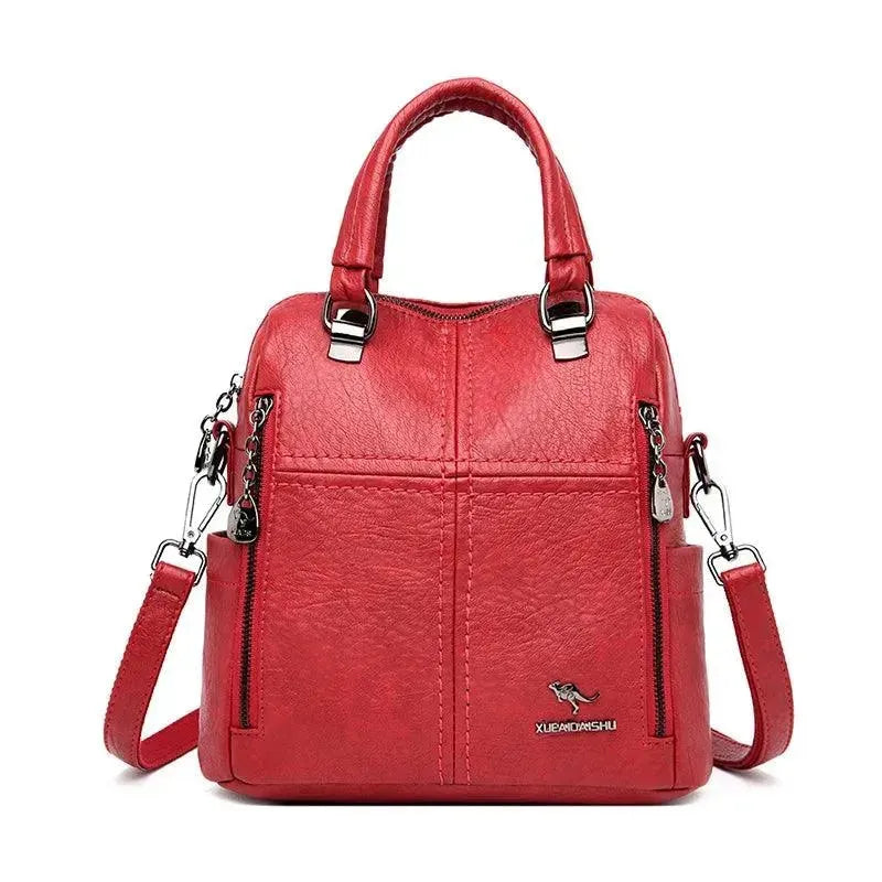 Premium Genuine Leather Women's Travel Backpack - Stylish Laptop Bag for Work, School & College - Perfect for Business Trips, Commuting & Daily Use