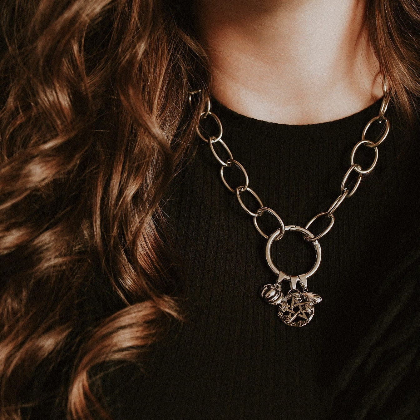 Charm Coven Talisman Necklace - Witchy Jewelry for Protection & Magic - Perfect for Wiccan Rituals, Spellcasting & Everyday Witchy Style