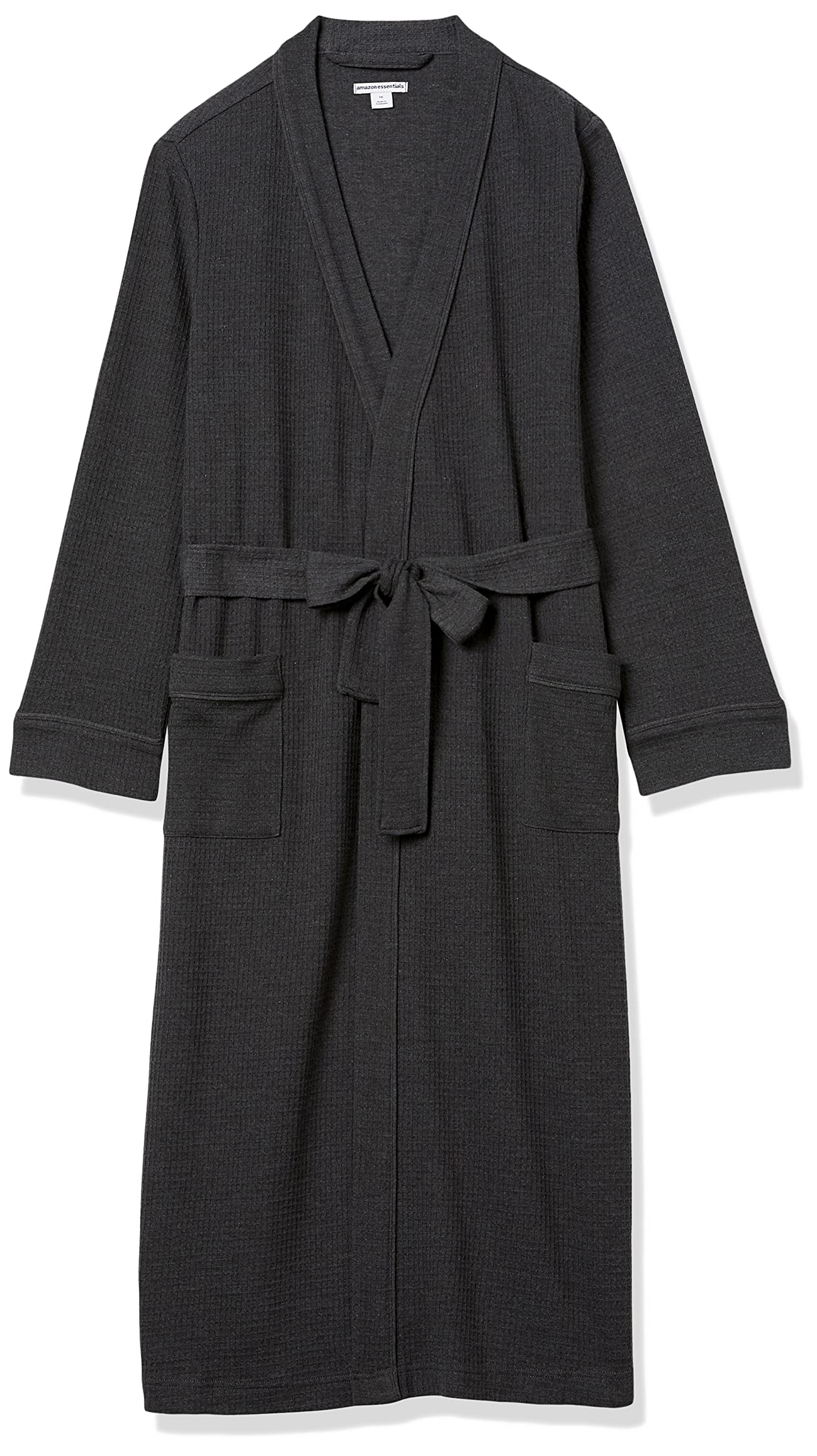 Amazon Essentials Women's Lightweight Waffle Full-Length Robe - Soft & Comfortable Plus Size Bathrobe for Spa, Lounge & Home Relaxation
