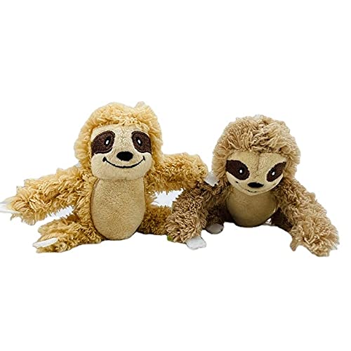 Interactive Plush Sloth Hide and Seek Dog Toy with Squeaker - Fun Burrow Game for Small & Medium Dogs | Tree Trunk Design with Hidden Sloth | Perfect for Indoor Play, Training & Bonding Time
