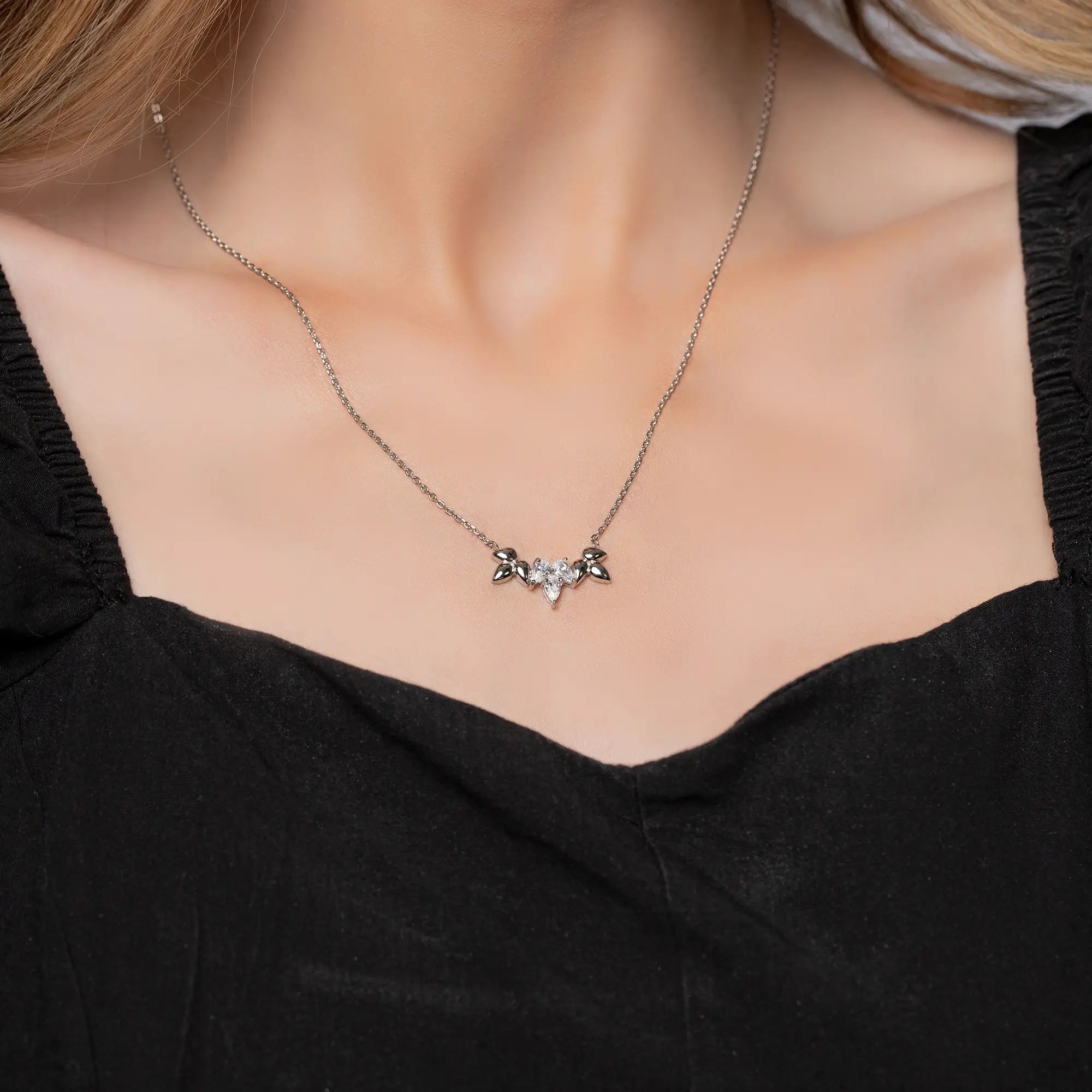 Lotus Flower Necklace for Women - Elegant Floral Pendant Jewelry Gift for Her - Perfect for Weddings, Parties & Everyday Wear