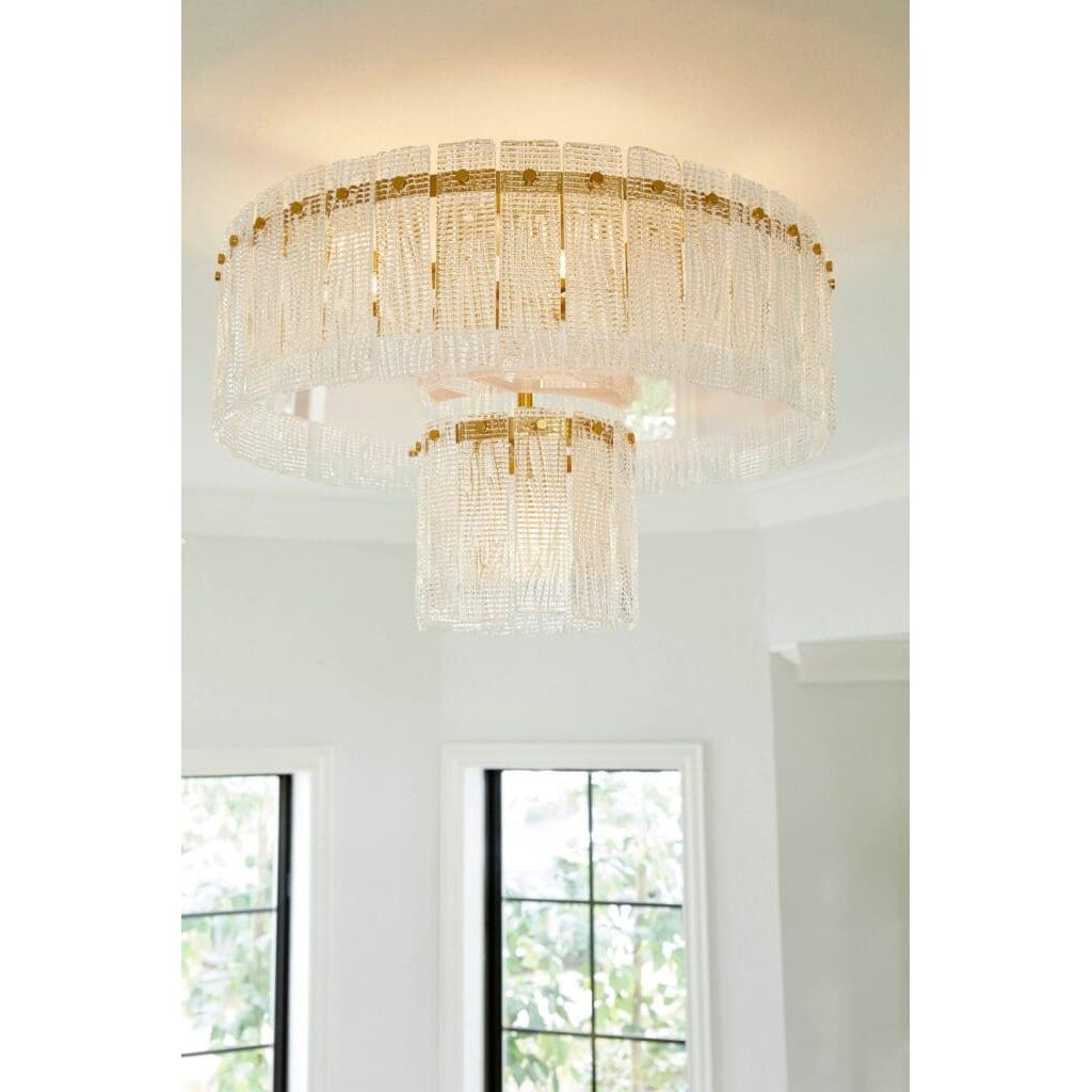 Cyan Design 11630 Othello 7-Light Chandelier in Aged Brass - Elegant Dining Room & Foyer Lighting Fixture for Home Decor