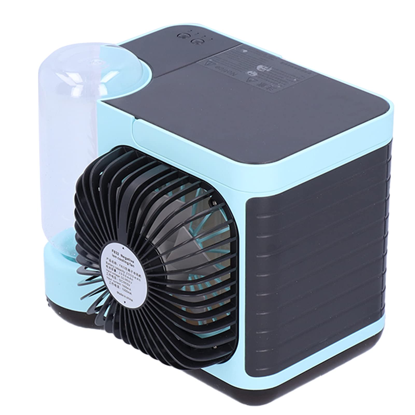 Portable USB Air Cooler Fan with Negative Ion Technology - Mini Desktop Water Cooling Fan for Home, Office & Travel - Stay Cool Anywhere
