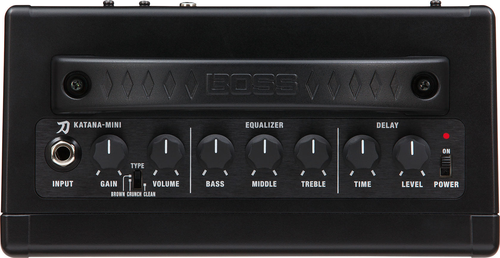 Boss Katana Mini Guitar Amplifier - Compact & Portable 7W Electric Guitar Amp with Headphone Jack & AUX Input - Perfect for Home Practice, Studio Recording & Travel