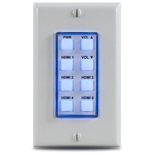 Atlona® AT-ANC-108D 8-Button Network Control Panel for Atlona IP-Based AV Systems - Perfect for Conference Rooms, Classrooms & Smart Home Automation