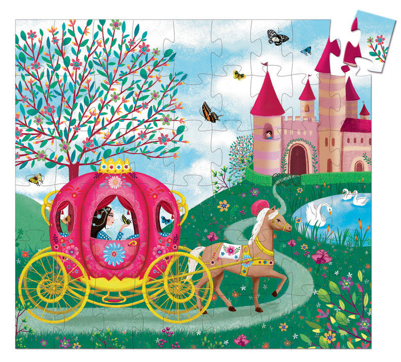 Elise's Carriage 54-Piece Jigsaw Puzzle for Kids | Educational Wooden Puzzle Toy | Perfect for Birthday Gifts, Classroom Activities & Family Game Night